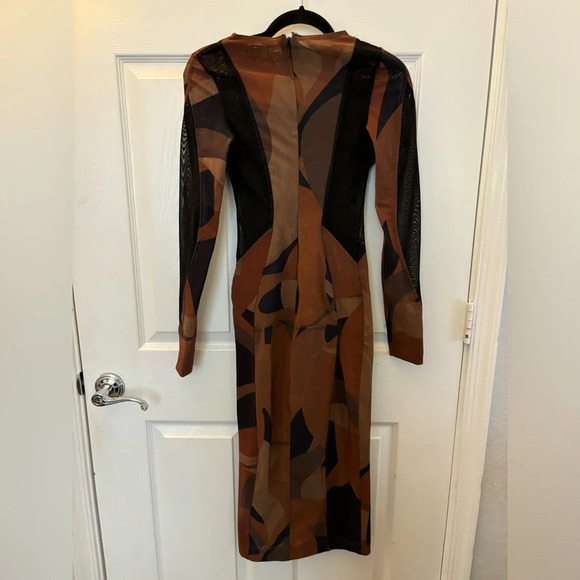 House of CB CASSIDY BROWN PRINT MIDI DRESS XS - Picture 5 of 6
